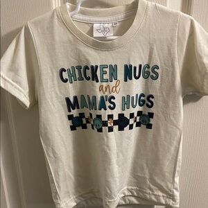 Kids Cream Graphic Tee with Fun Print